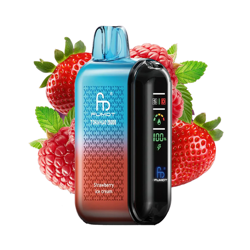 RandM Tornado 20000 Strawberry Raspberry Cherry Ice