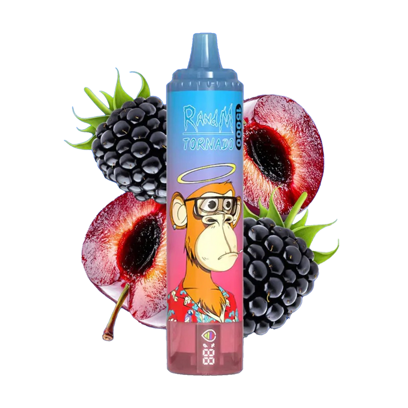 RandM Tornado 15000 Blue Razz Cherry