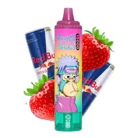RandM Tornado 15000 Strawberry Red Bull