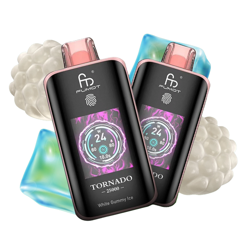 RandM Tornado 25000 White Gummy Ice