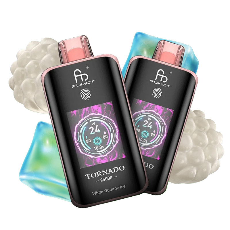 RandM Tornado 25000 White Gummy Ice