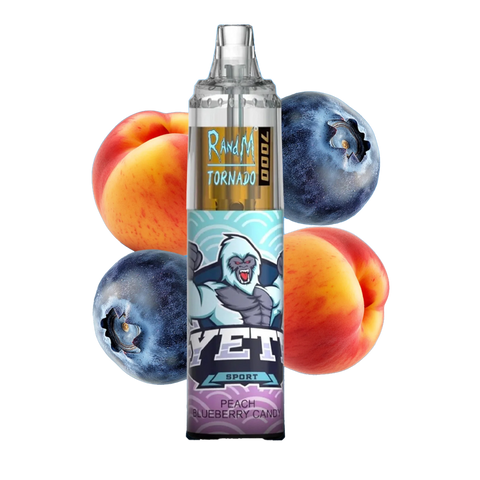 RandM Tornado 7000 Peach Blueberry Candy